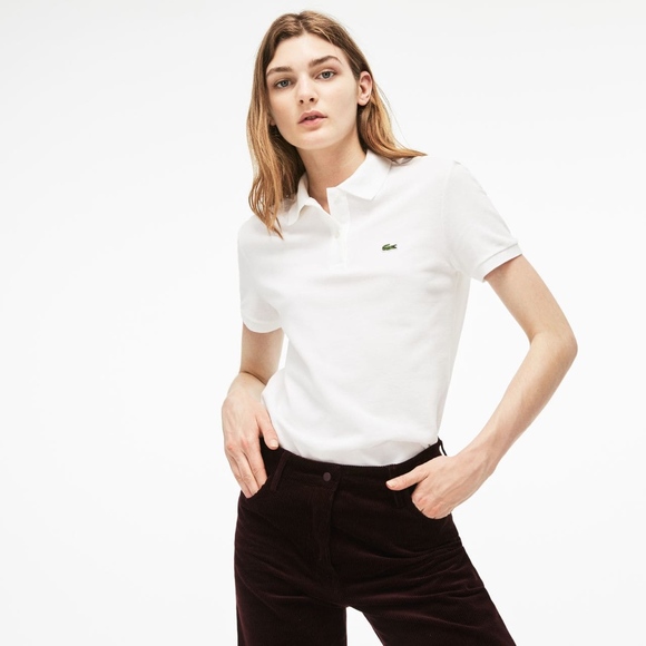 lacoste white t shirt women's